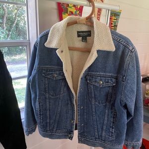 Vintage Ralph Lauren shearling lined denim jacket